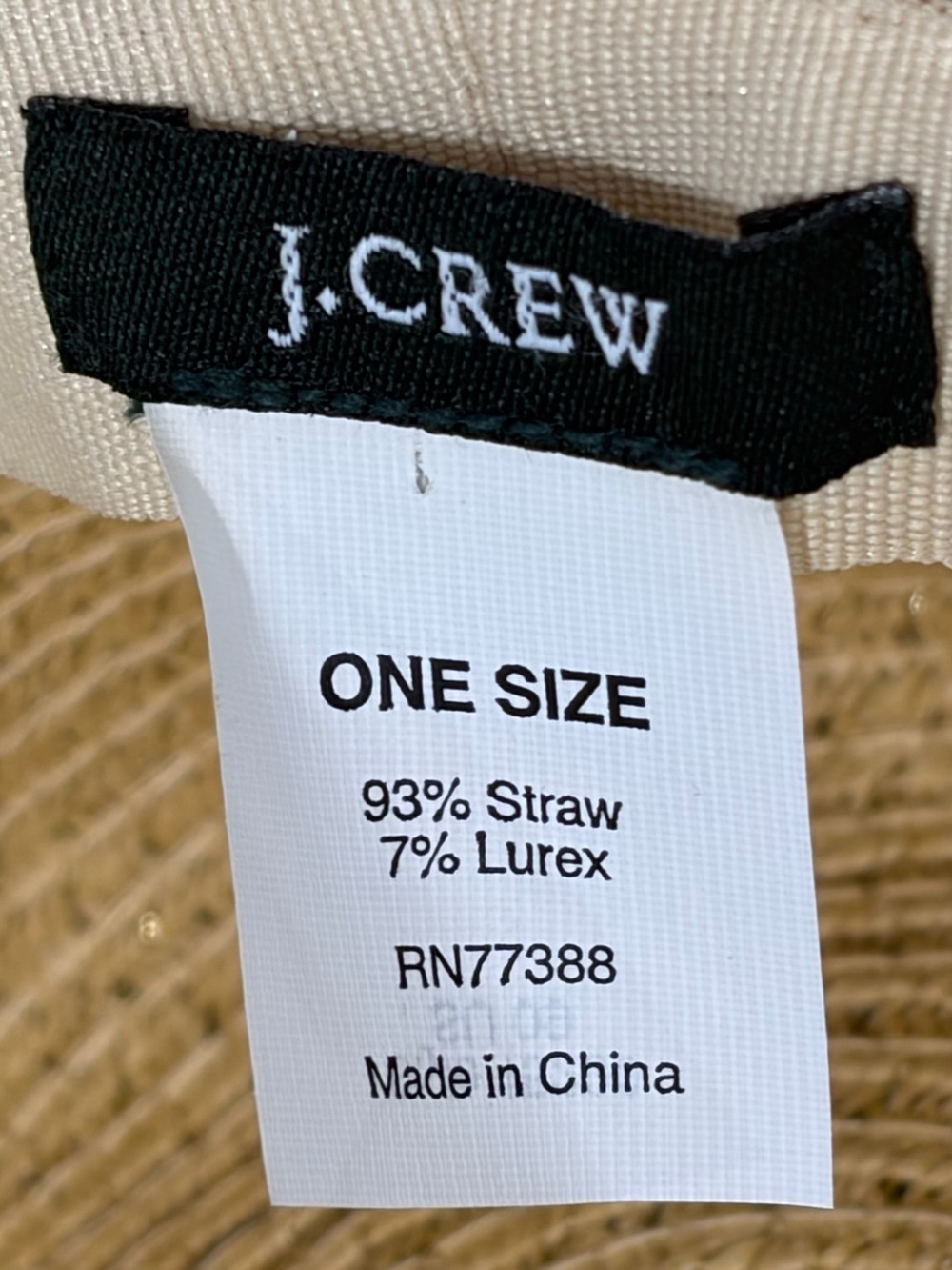 J. Crew Wide-Brim Straw Sun Hat - Picture 2 of 8